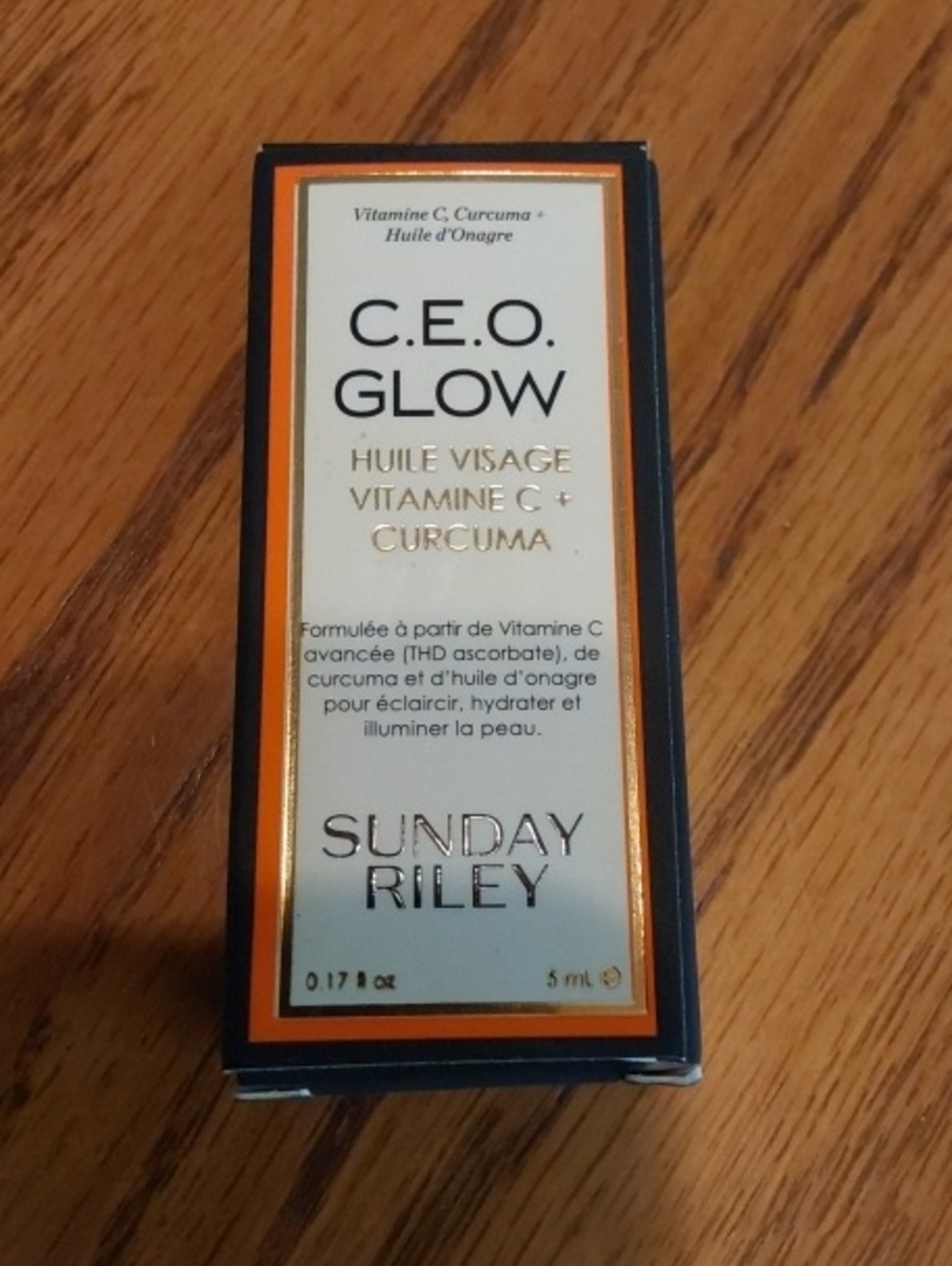 Sunday Riley C.E.O. Glow Face Oil — Orange, Gold, Black